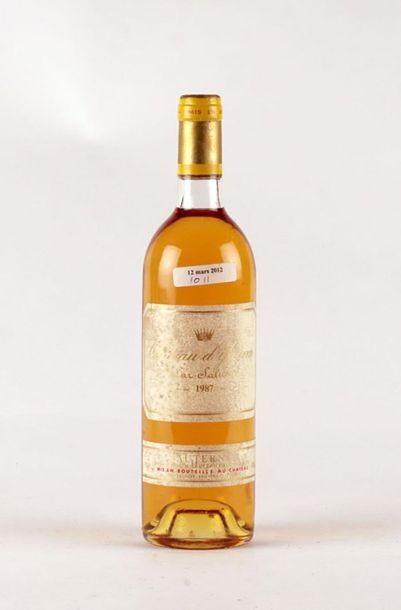 null Château d'Yquem 1987
Sauternes Appellation Contrôlée
Niveau A-B
1 bouteille