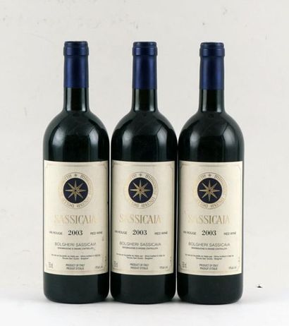 null Sassicaia 2003 - 3 bouteilles (Château Bromont)