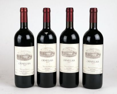 null Ornellaia 2001, 2002, 2003, 2004 - 4 bouteilles