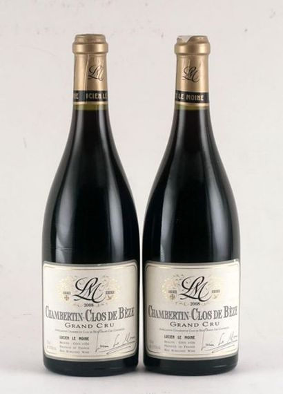 null Chambertin Clos de Bèze Grand Cru 2008, Lucien Le Moine - 2 bouteilles