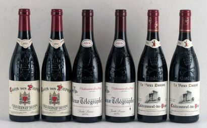 null Clos des Papes 2015, Le Vieux Donjon 2016 Domaine du Vieux Télégraphe La Crau...