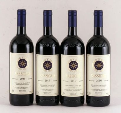 null Sassicaia 2006, 2015 2016 - 4 bouteilles