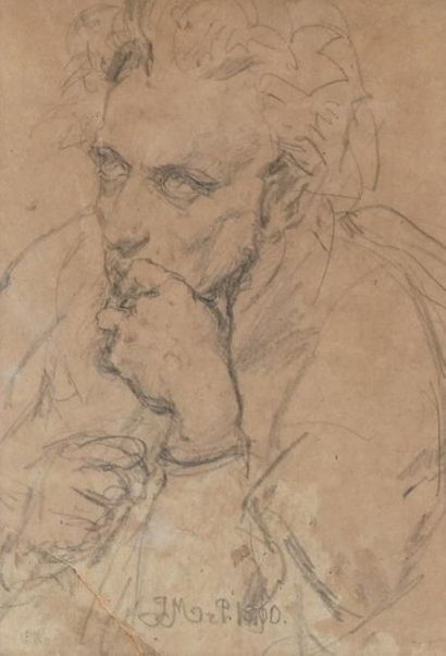 null MATEJKO, Jan (1838-1893)
Pensive
Pencil
Signature on the lower center

Provenance:
Collection...