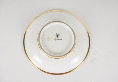 null PORCELAINE POLONAISE, XIXe
Tasse avec soucoupe en porcelaine polonaise décorée...