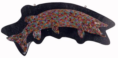 null WAXHEAD (actif XXIe)
"Trophy fish #5"
Acrylic on taxidermy
Signed and dated...