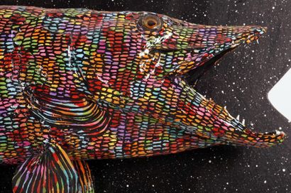 null WAXHEAD (actif XXIe)
"Trophy fish #5"
Acrylique sur taxidermie
Signée et datée...