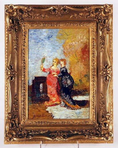 null MONTICELLI, Adolphe Joseph Thomas (1824-1886)
Ladies
Oil on canvas
Signed on...