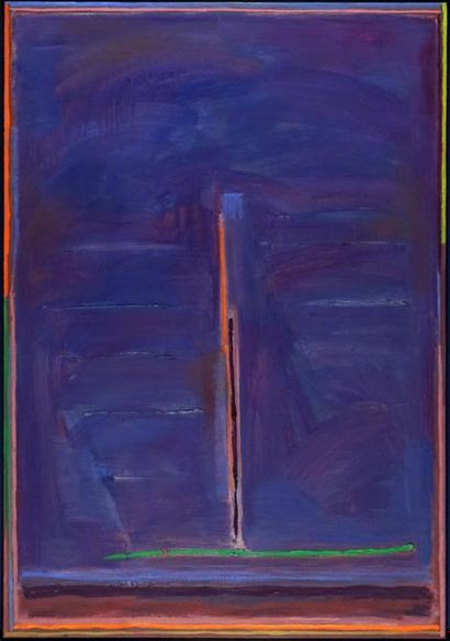 null SORENSEN, David (1937-2011)
"Violette's Reversal (Avy)" 
Oil on canvas
Signed,...