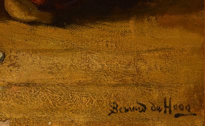 null DE HOOG, Bernard Johann (1866/67-1943)
Le goûter
Huile sur toile
Signée en bas...