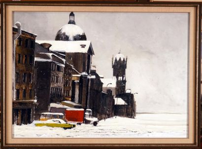 null MCCULLOCH, Ross (1950-1993)
"Bonsecours market, Montreal, Winter"
Huile sur...