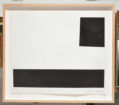 null MOLINARI, Guido (1933-2004)
Untitled (Study for "Blanc Dominant")
Silkscreen
Stamped...