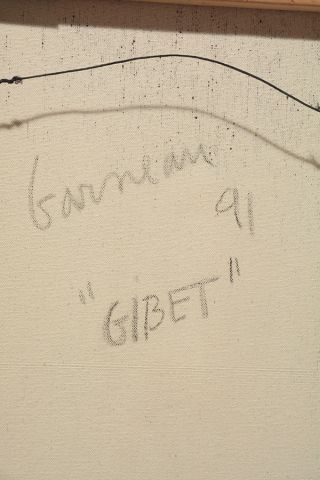 null GARNEAU, Marc (1956-)
"Gibet"
Huile et collage sur toile
Signée, titrée et datée...