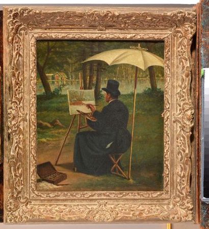 null RAPHAEL, William (1833-1914)
Artist at work
Oil on canvas

Provenance:
Collection...