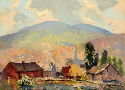 null ARBUCKLE, George Franklin (1909-2001)
"October sun, Baie St.Paul country, P.Que."...