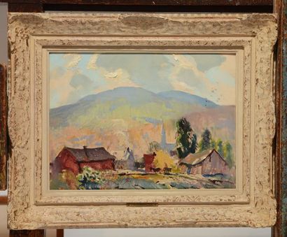 null ARBUCKLE, George Franklin (1909-2001)
"October sun, Baie St.Paul country, P.Que."...