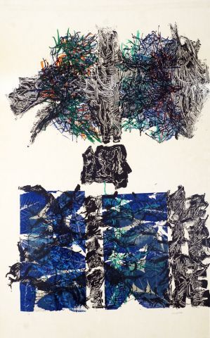 null RIOPELLE, Jean-Paul (1923-2002)
"Feuilles VI" (1967) 
Lithograph
Signed on the...