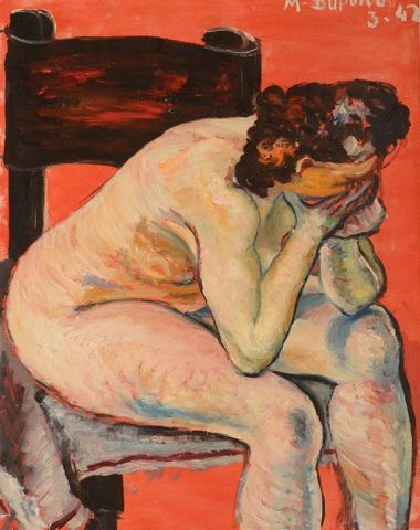 null DUPOND, Marcel (1907-1954)
Seated nude
Oil on canvas
Signed and dated on the...