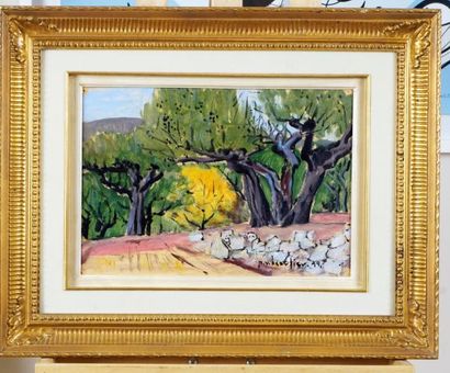 null BEAULIEU, Paul Vanier (1910-1996)
"Paysage de Bretagne"
Oil on canvas
Signed...