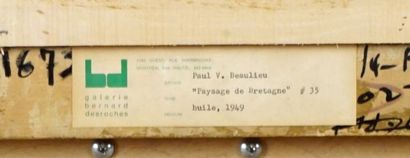 null BEAULIEU, Paul Vanier (1910-1996)
"Paysage de Bretagne"
Huile sur toile
Signée...