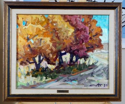 null AYOTTE, Léo (1909-1976)
"Paysage d'automne"
Oil on canvas
Signed and dated on...