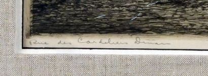 null GAGNON, Clarence Alphonse (1881-1942)
"Rue des Cordeliers, Dinan"
Eau-forte
Signée...