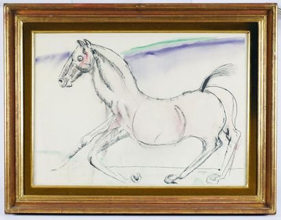 null CASSINARI, Bruno (1912-1992)
"One red horse"
Ink and watercolour
Signed and...