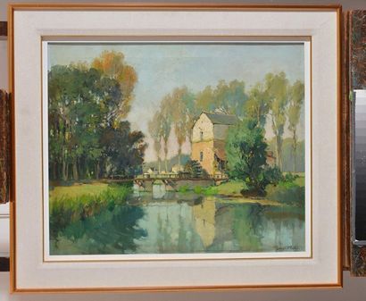 null ROBIN, Georges (1895-1981)
Small bridge
Oil on canvas
Signed on the lower right:...