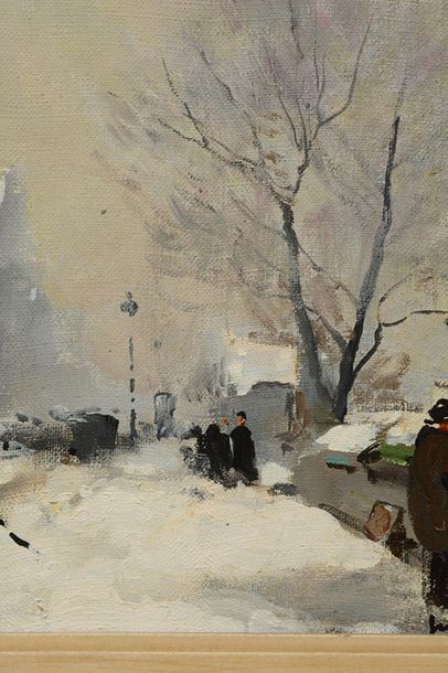 null HERVÉ, Jules René (1887-1981)
"Vieille rue à Paris"
Oil on canvas
Signed on...