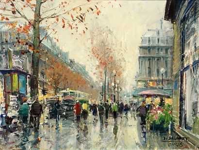 null SALABET, Jean (1913-1995)
Boulevard, Paris
Set of two (2) oils on canvas
Both...