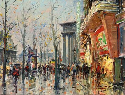 null SALABET, Jean (1913-1995)
Boulevard, Paris
Set of two (2) oils on canvas
Both...