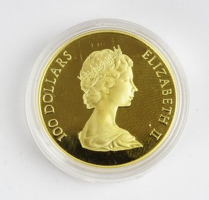 null PIÈCE CANADA OR 22K
Pièce de monnaie de $100 1982 en or 22K. L'avers porte l'effigie...