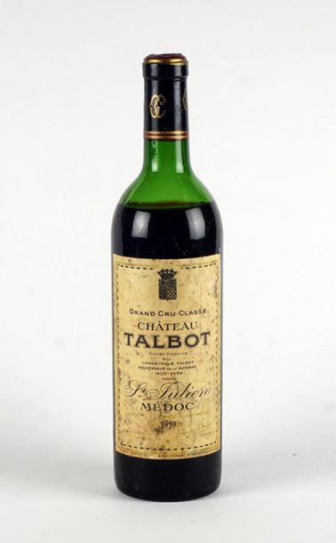 null Château Talbot 1959
Pauillac Appellation Contrôlée
Niveau bas
1 bouteille

Provenance:...