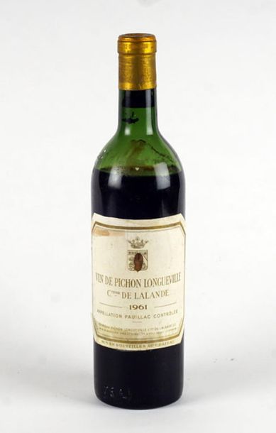 null Château Pichon Comtesse 1961
Pauillac Appellation Contrôlée
Niveau bas
1 bouteille

Provenance:...