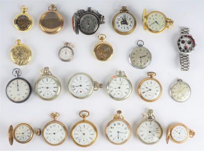 null POCKET WATCH SET
Set of pocket watches (Waltham, Heuer, Langendorf, Alton, Dolva,...