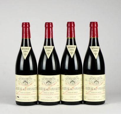 null Château de Fonsalette Réservé 2004 - 4 bouteilles