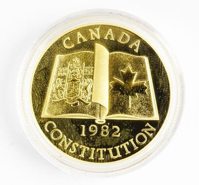 null PIÈCE CANADA OR 22K
Pièce de monnaie de $100 1982 en or 22K. L'avers porte l'effigie...
