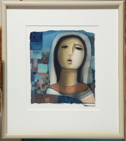 null LONG LOOI, Lee (1943-)
Untitled - Women faces
Watercolour on paper
Signed and...