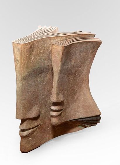 null LE BESCOND, Jacques (1945-)
Double-visage, série Profils-livres
Bronze à patine...