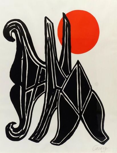 null CALDER, Alexander (1898-1976)
"Young Woman And Her Suitors" (1970)
Llthographie
Signée...