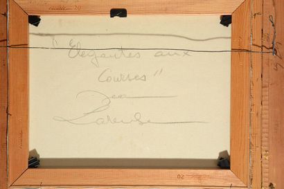null LAREUSE, Jean (1925-2016)
"Élégantes aux courses"
Oil on canvas
Signed on the...