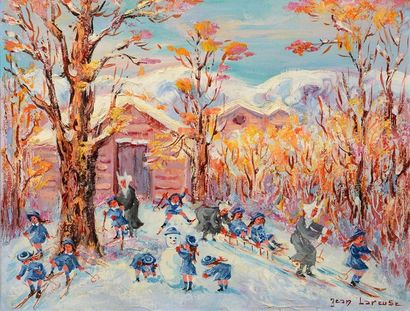 null LAREUSE, Jean (1925-2016)
"Winter sports"
Huile sur toile
Signée en bas à droite:...