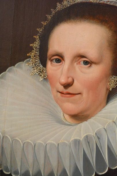null VAN RAVESTEYN, Jan Anthonisz (c.1570-1657)
Portrait of a lady with collarette
Oil...
