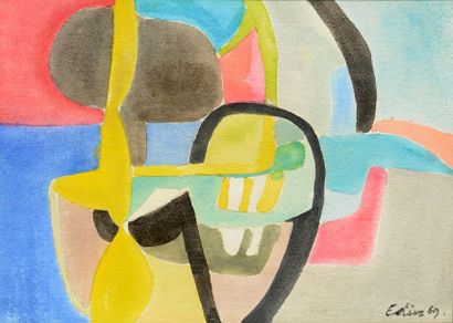 null ESTEVE, Maurice (1904-2001)
Untitled
AquareWatercolourlle
Signed and dated on...