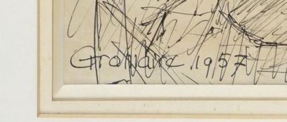 null GROMAIRE, Marcel (1892-1971)
Nude profile
Ink
Signed and dated in the lower...