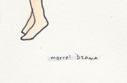 null DZAMA, Marcel (1974-)
Maternité
Aquarelle et encre
Signée en bas à droite: Marcel...