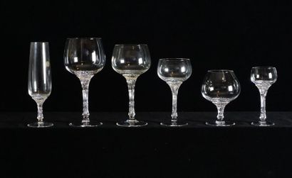 null ROSENTHAL
Ensemble de verres Rosenthal, motif ''Split'', signés au cul comprenant:
6...