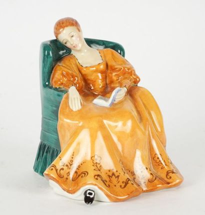 null ROYAL DOULTON, PORCELAIN
Figurine of Royal Doulton ''Romance'' representing...