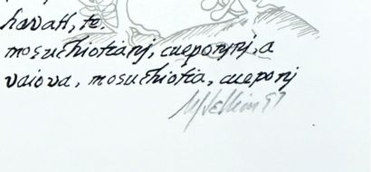 null HELLION, Martha (1937-)
Sans titre
Sérigraphie
Signée en bas à droite: 
M. Hellion
Numérotée...