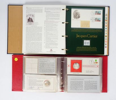 null CANADIAN SILVER STAMPS AND MEDALS
Important collection of Canadian historical...