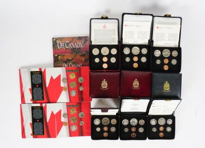 null PIÈCES DE MONNAIE DU CANADA
Important ensemble de pièces de monnaie du Canada...
